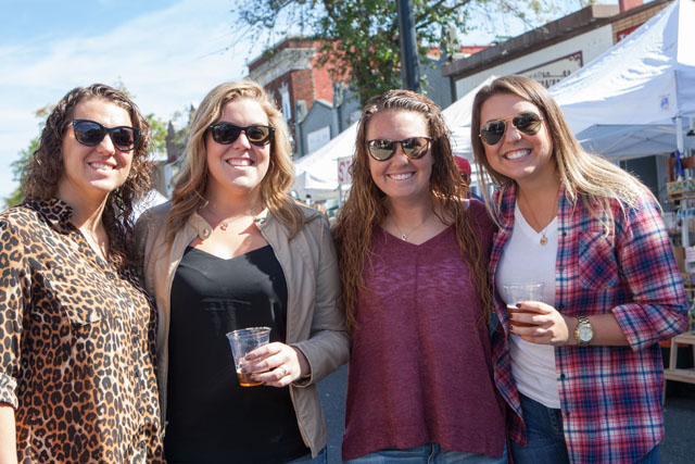 A group of friends from Long Island enjoy the fair.