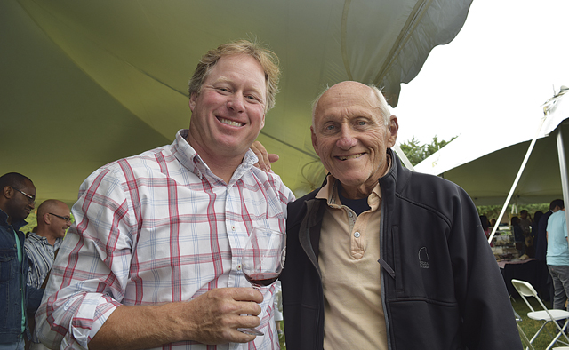 Ron Goerler Jr. and Ron Sr. at the first North Fork Crush in June. (Credit: Vera Chinese)