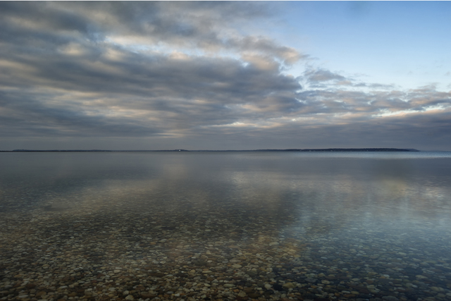 "Orient Harbor Winter Morning" - by EJ Camp
