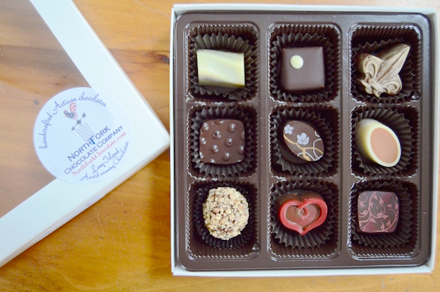 goat's milk and sea salt truffle North Fork Chocolate