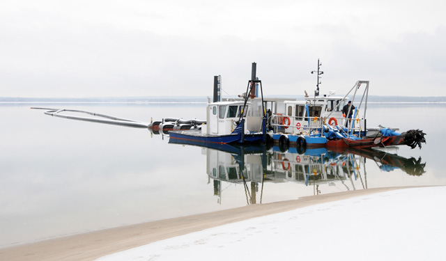 "Miamogue Dredge as a thing of beauty" by Steve Berger