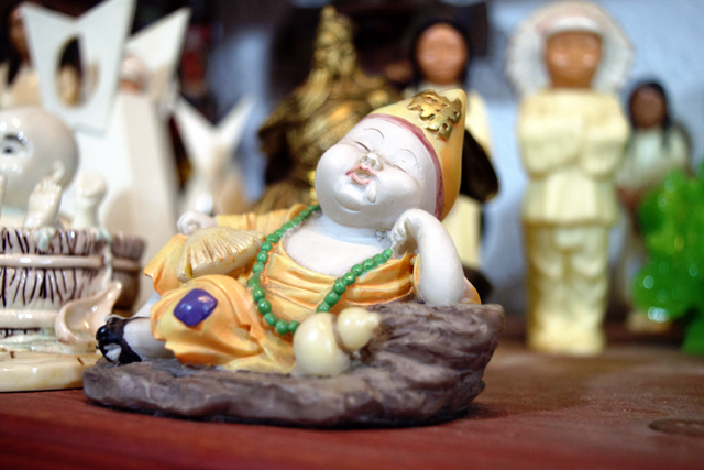 A dreaming Buddha at Dreaming Buddha in Greenport. (Credit: Vera Chinese)