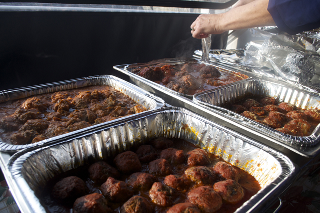 Some of the tasty meatballs.