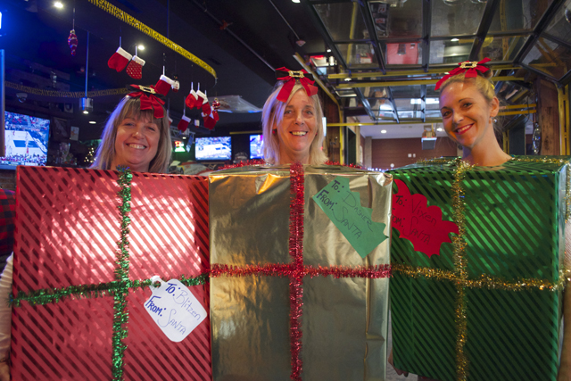 Kathy Long of Southold and Christine and Meghan Baldwin of Rocky Point.