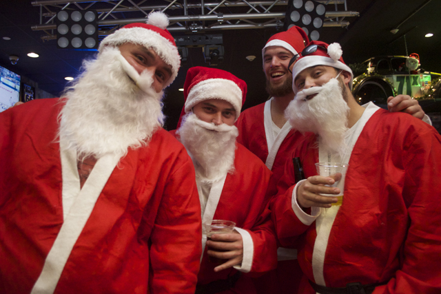 John Edstrom of Riverhead, Joe Moisa, Justin "Claus" and Casey Moisa, all of Mattituck.