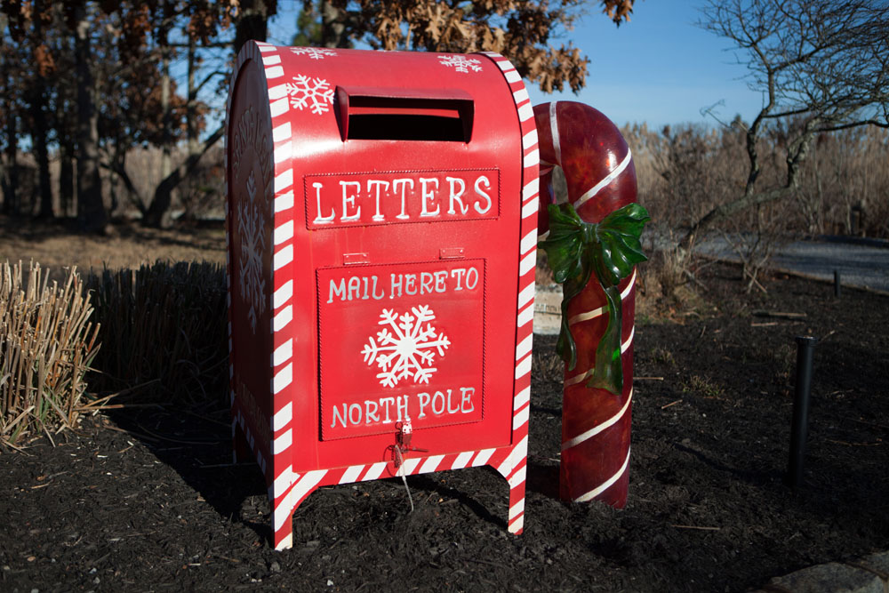 Santa's mailbox outside the Goodale home. 