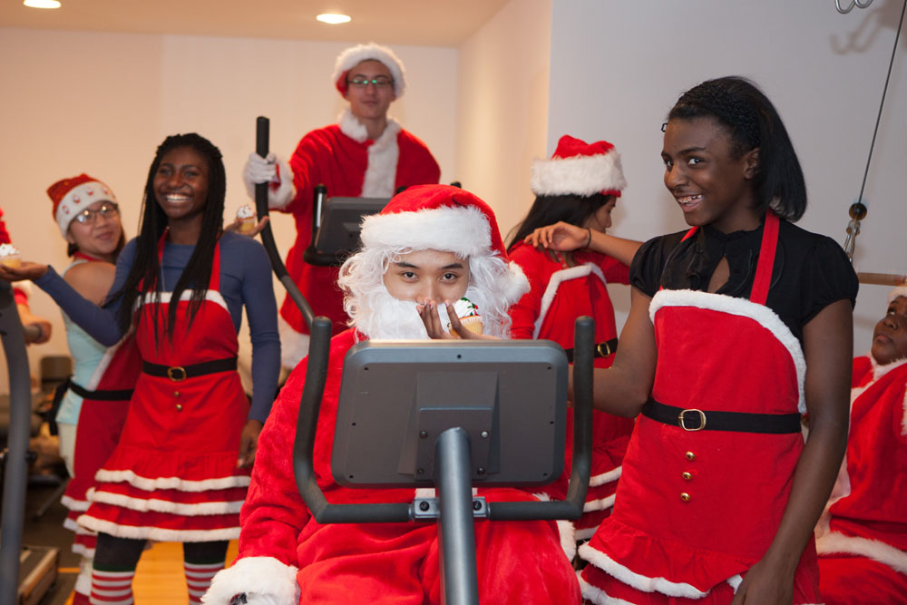 Santa's helpers working hard.