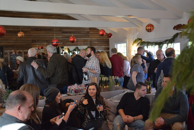 Sherwood House Vineyard's tasting room was packed for the day's festivities.