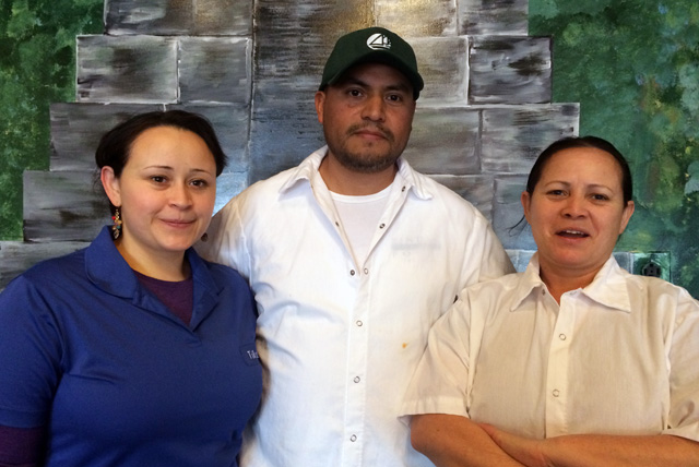 Gelen Giron, Gilberto Leon and Emma Rodriguez of Tikal 1. (Credit: Vera Chinese)