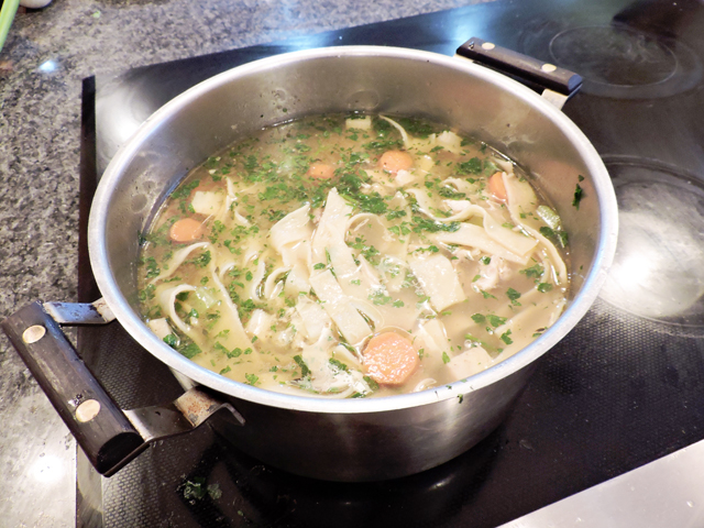 Chicken noodle soup. (Credit: John Ross)