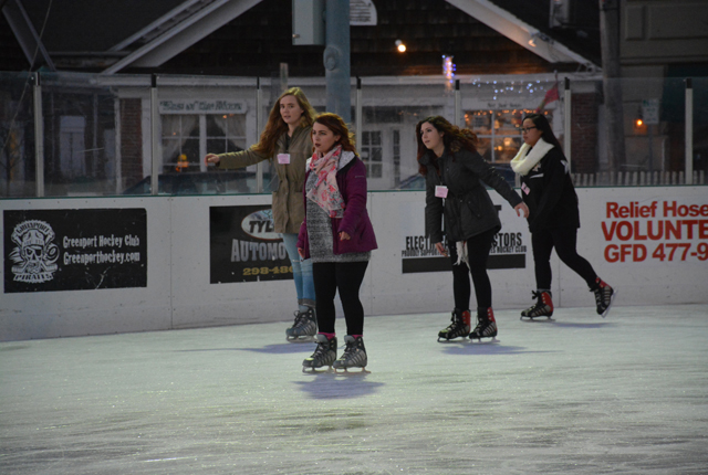 The rink opened at 3 p.m. sharp, making it a great after school activity for teens.