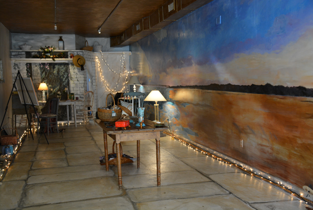 Walking into Oberlander's studio on Front street is like walking into one of her paintings (Credit: Monique Singh-Roy)