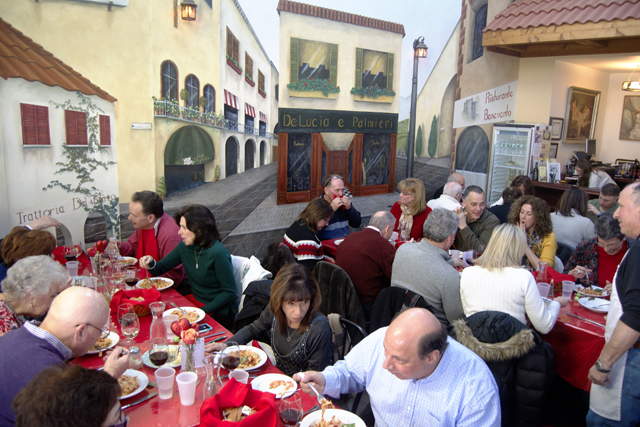About 35 diners took part in "Sundays with Grandma" at Diliberto Winery on Feb. 14. (Credit: Vera Chinese)