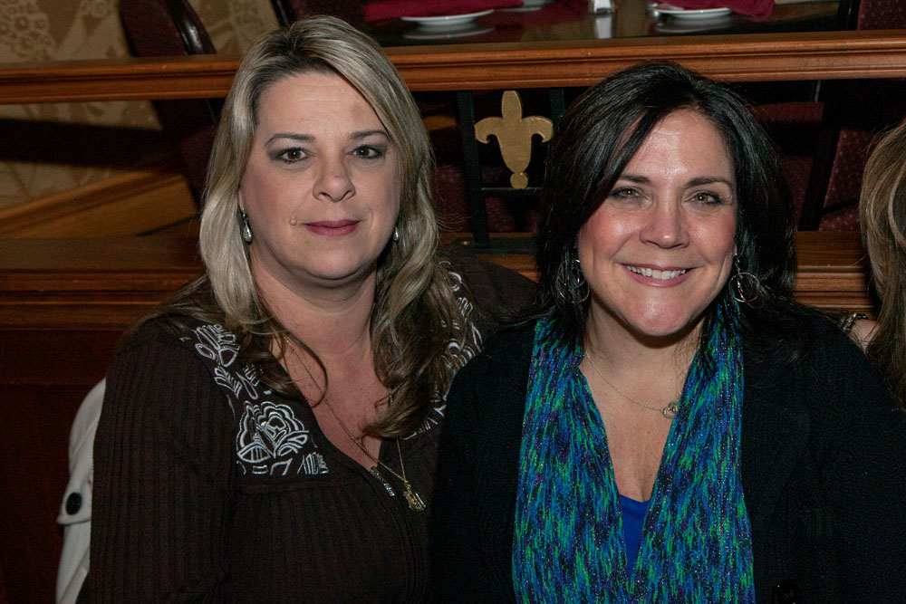 Michelle Hart of Centereach and Cathy Daleo of Shirley enjoy the music.