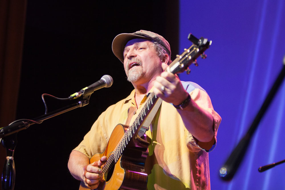 Toby Walker performs.