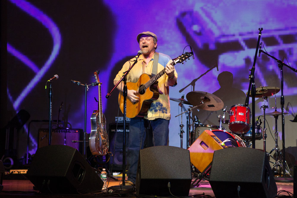 Toby Walker performs.