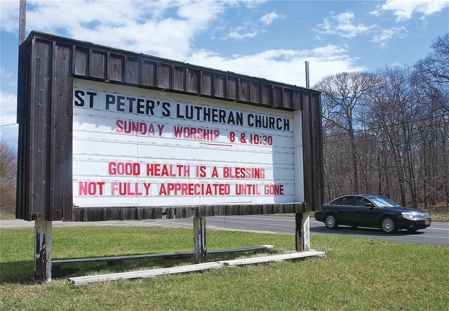 Skyway Drive-In is now St. Peter's Lutheran Church. (Credit: Barbaraellen Koch)