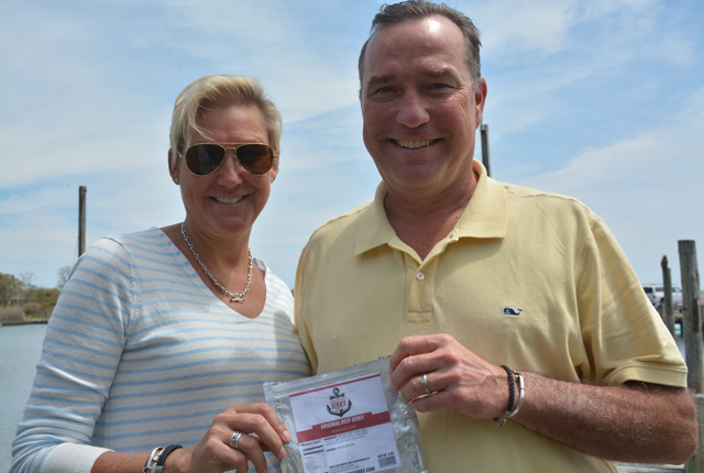Carolyn and Vincent Macchirole are the creators of Greenport Jerky Company (Credit: Monique Singh-Roy)