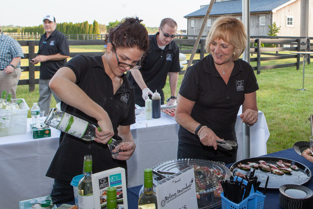 Allison Cooper, left, and Wendy Gajowski of C.J.'s American Grill in Mattituck. (Credit: Katharine Schroeder)