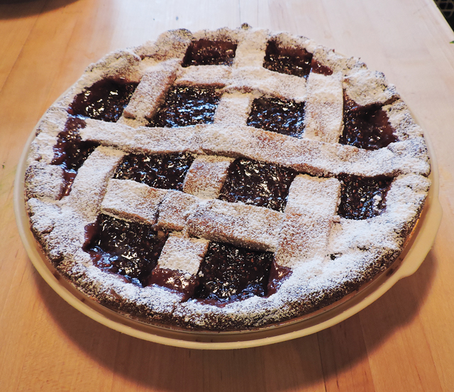 For dessert, a linzer torte. (Credit: John Ross)