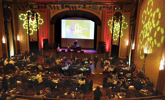 The crowd at The Suffolk Theater on Saturday. (Credit: Grant Parpan)