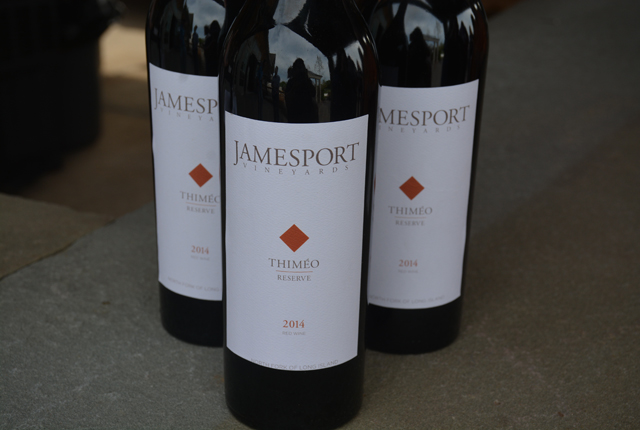 Jamesport Vineyards' new reserve blend, Thimeo Reserve.