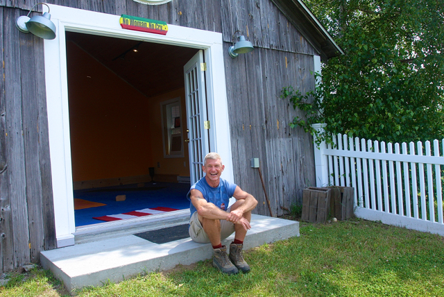 Harley is also a certified yoga teacher and has classes in the yoga barn on the property. (Credit: Barbaraellen Koch)