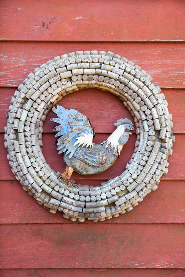 Symbolic of the farm property on which the wine is poured. (Credit: Katharine Schroeder)