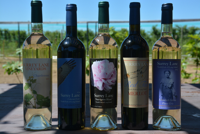 Surrey Lane Vineyards' wines includes a chardonnay, cabernet franc, sauvignon blanc, merlot and pinot grigio (Credit: Monique Singh-Roy)