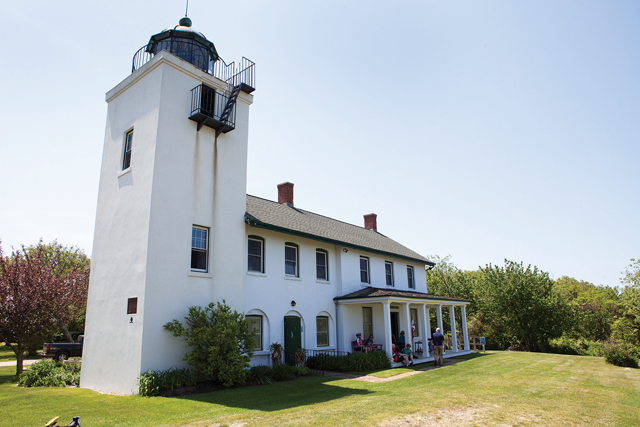 The exterior of the lighthouse. (Credit: Katharine Schroeder)