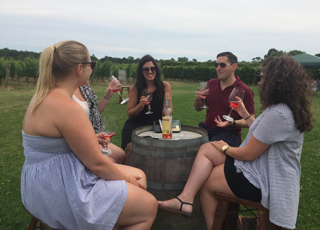 Fuchs and friends at Clovis Point. (Credit: Amanda Lubin)