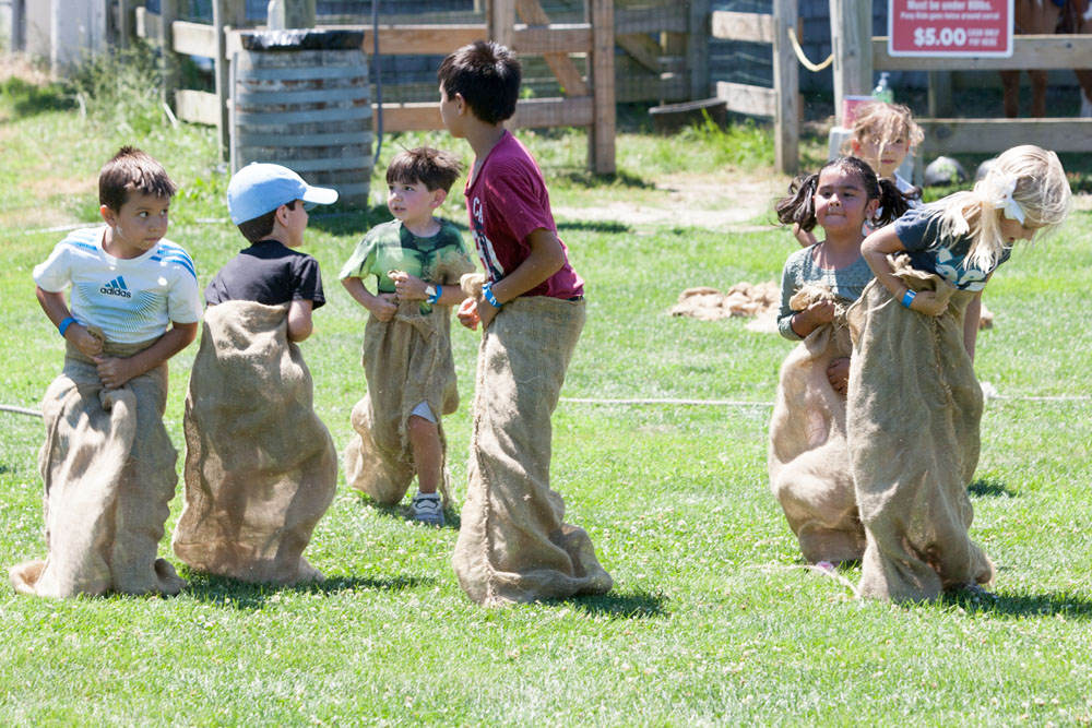 Potato sack race. (Credit: Katharine Schroeder)