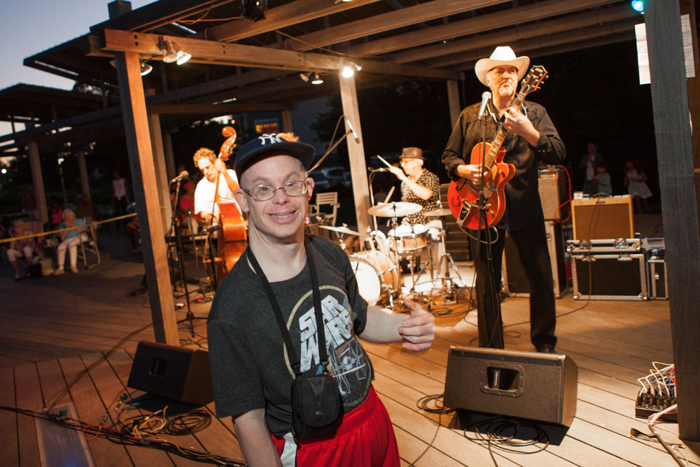 Chris Denove of Greenport has his photo taken with Gene Casey.