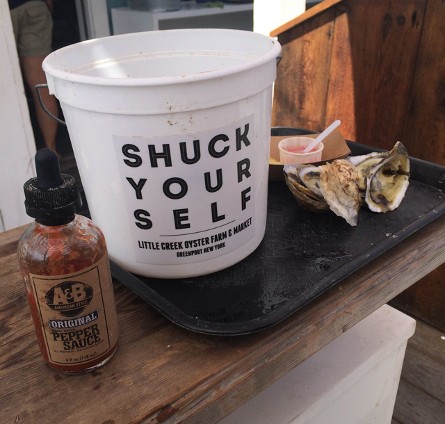 Little Creek Oyster Farm and Market encourages you to shuck for yourself. (Credit: Amanda Lubin)