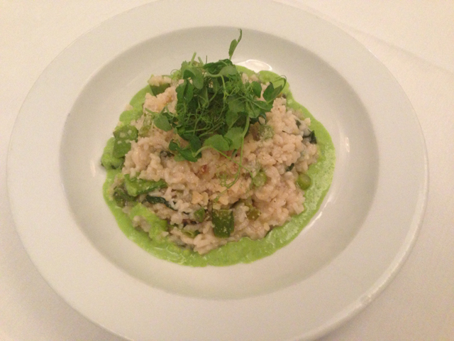 Noah's spring vegetable risotto (Credit: Courtesy photo)