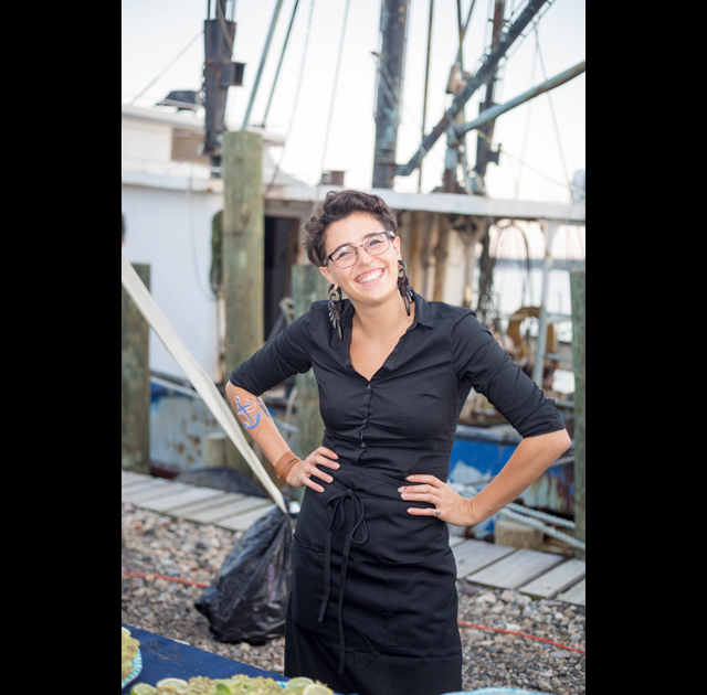 Brie Mutell of Grace and Grit lended a hand at the event.