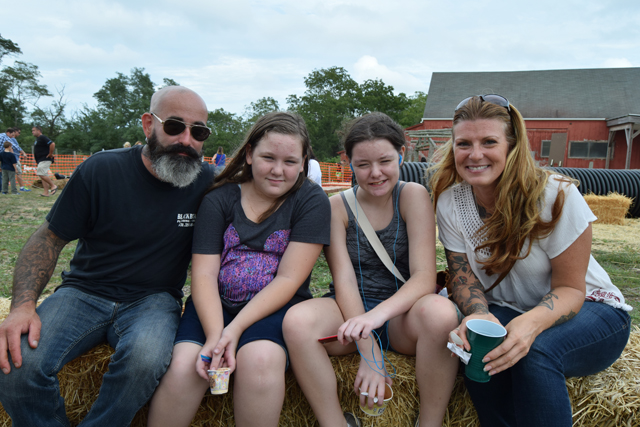 (From left) Robert Broyles, Peyton Broyles, Fallon Broyles of Patchogue and Christine Bilbao of Port Jefferson.