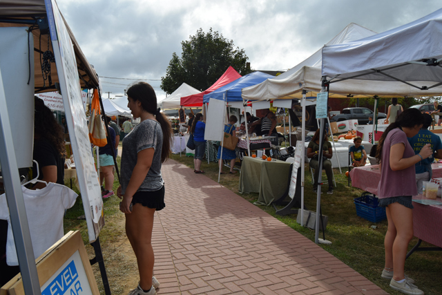 Fair vendors at the festival.