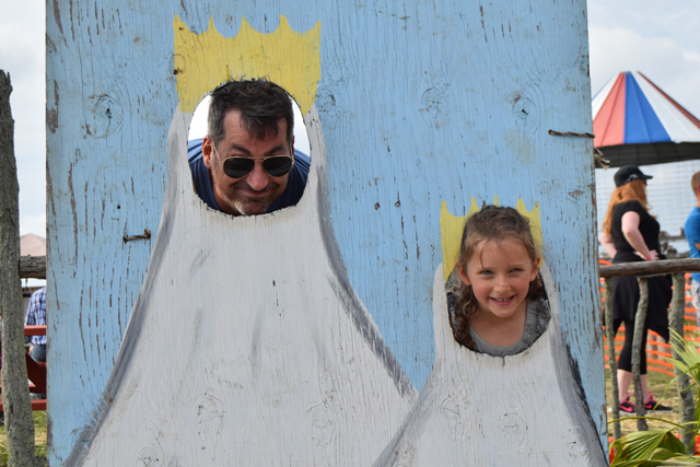 Michael Jaccard and his daughter Mila, both of Hampton Bays.