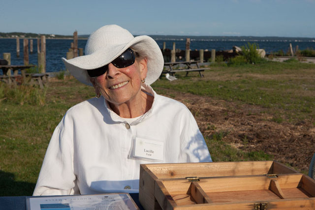Volunteer Lucille Field of New Suffolk.