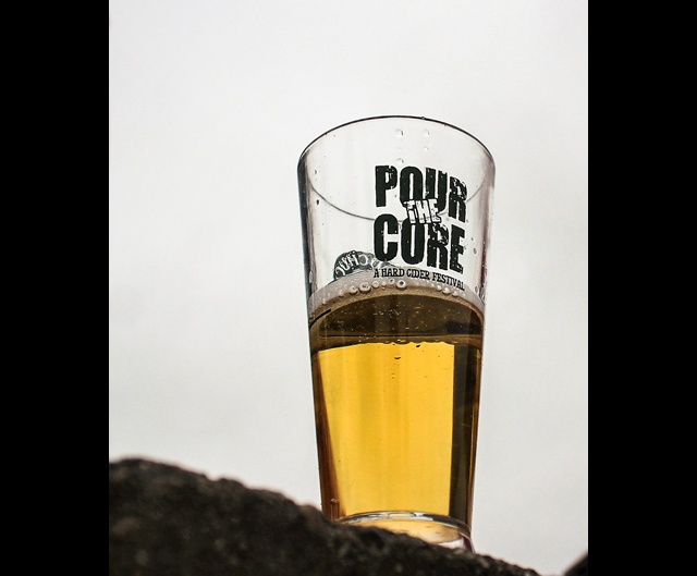 Pour the Core tasting glass – each festival attendee received a glass upon entry 