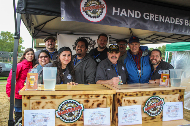 Hand Grenades Home Brew and Craft Beer Club — a group of home brewers from Nassau County — can’t sell home brewed beer legally so they attend shows to give away samples for free.