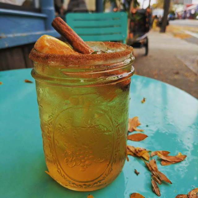 Lucharito's apple cider margarita. (Credit: Lucharito's courtesy)