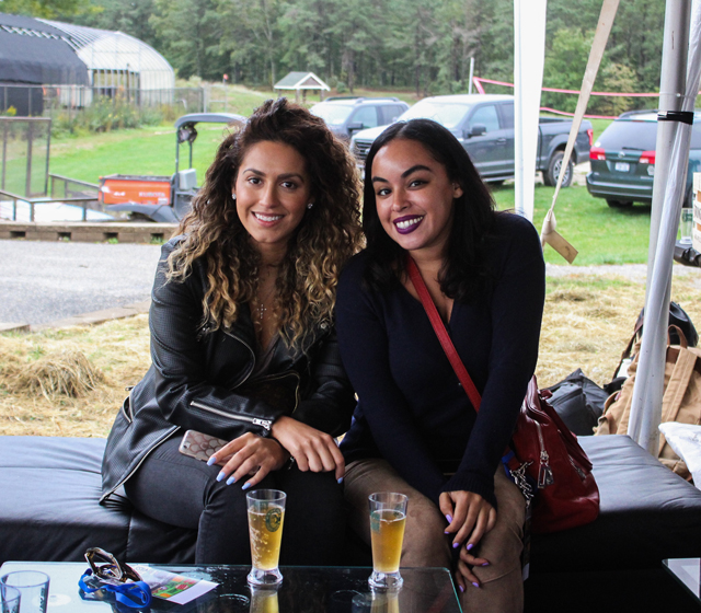Renee Safont and Deysie Tantao made the trip out from Manhattan.