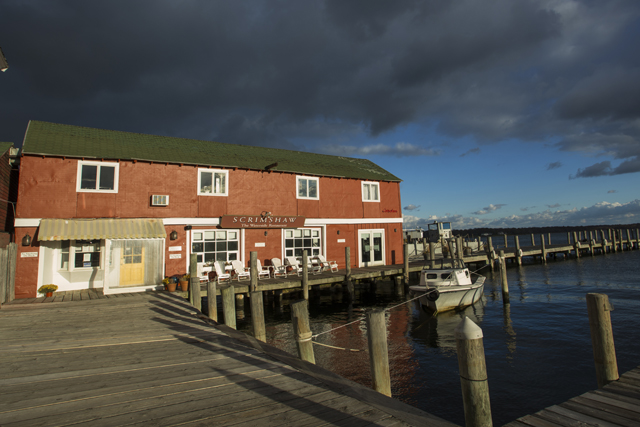 The former home of Scrimshaw restaurant in Greenport. (Credit: Katharine Schroeder, file photo)