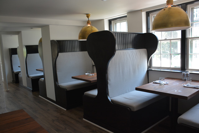Snug Booths line an entire wall of the restaurant (Credit: Monique Singh-Roy)