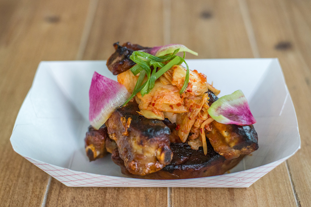 Jennie's at Drossos' Korean BBQ baby back ribs.